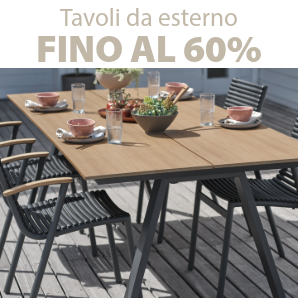 Risparmia fino al 60% su molti tavoli da esterno