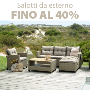 Risparmia fino al 40% su molti salotti da esterno