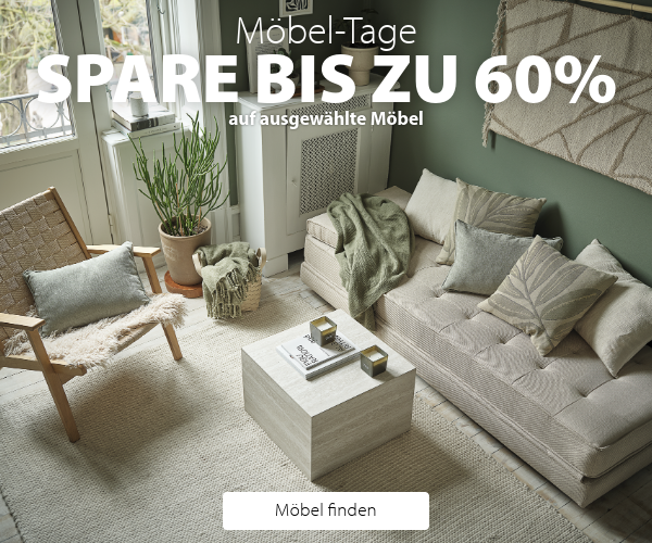 Möbel-Tage spare bis zu 60%