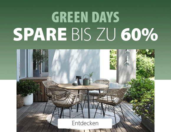Green Days spare bis zu 60%