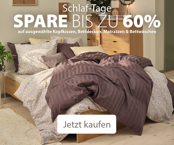 Schlaf-Tage: Spare bis zu 60%