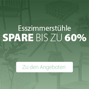 Spare bis zu 60% auf asugewählte Esszimmerstühle