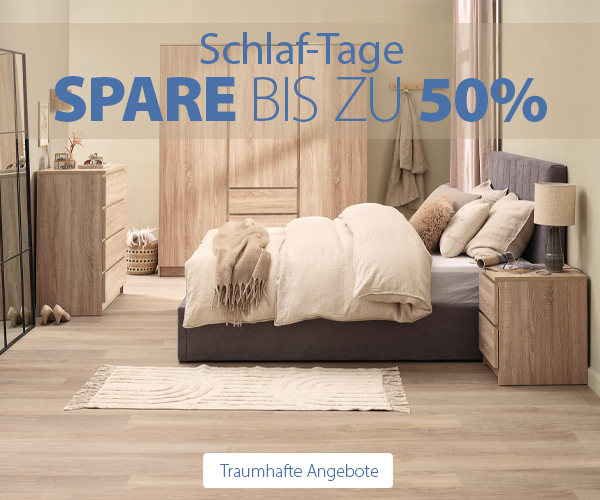Schlaf-Tage spare bis zu 50%