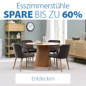 Spare bis zu 60% auf Esszimmerstühle