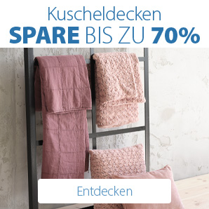 Spare bis zu 70% auf Kuscheldecken