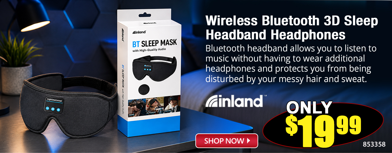 Wireless Bluetooth 3D Sleep Headband headphones - Shop Now