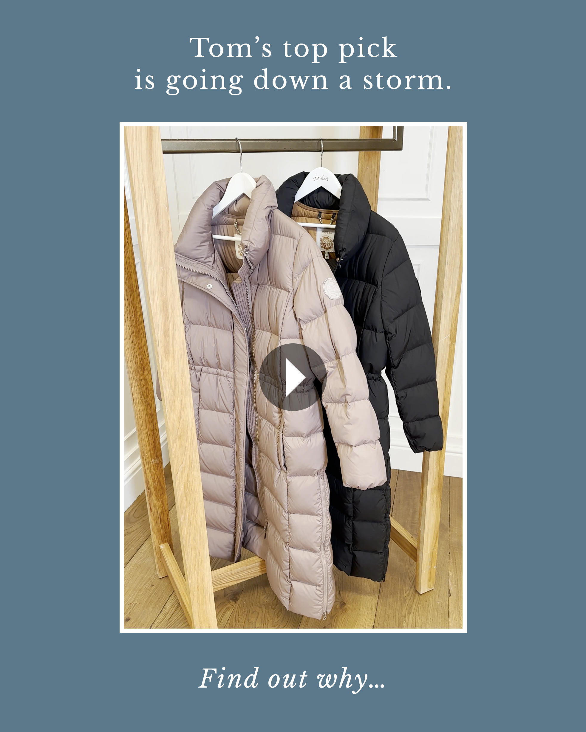 Buy Joules Somerton Showerproof Down Feather Long Puffer Coat from the  Joules online shop
