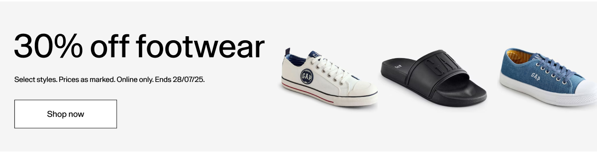 GAP Footwear Promo