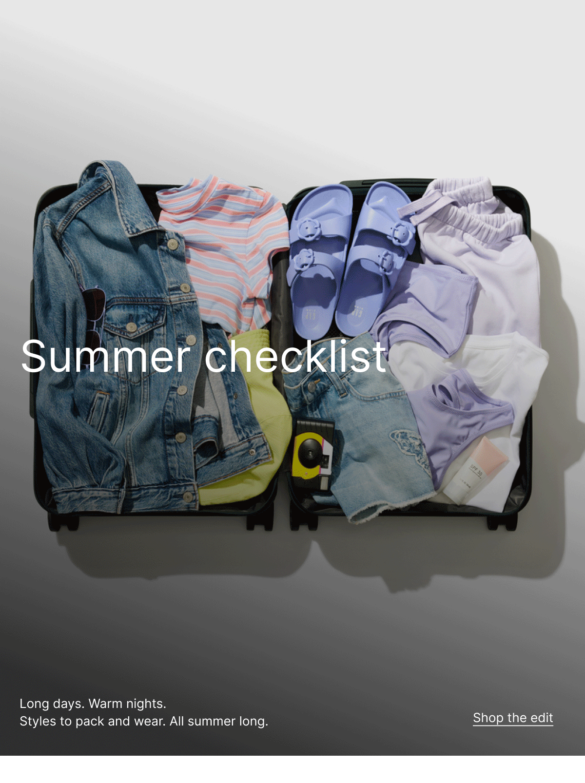 GAP Summer Checklist
