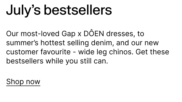 GAP - Best Sellers Shop Now