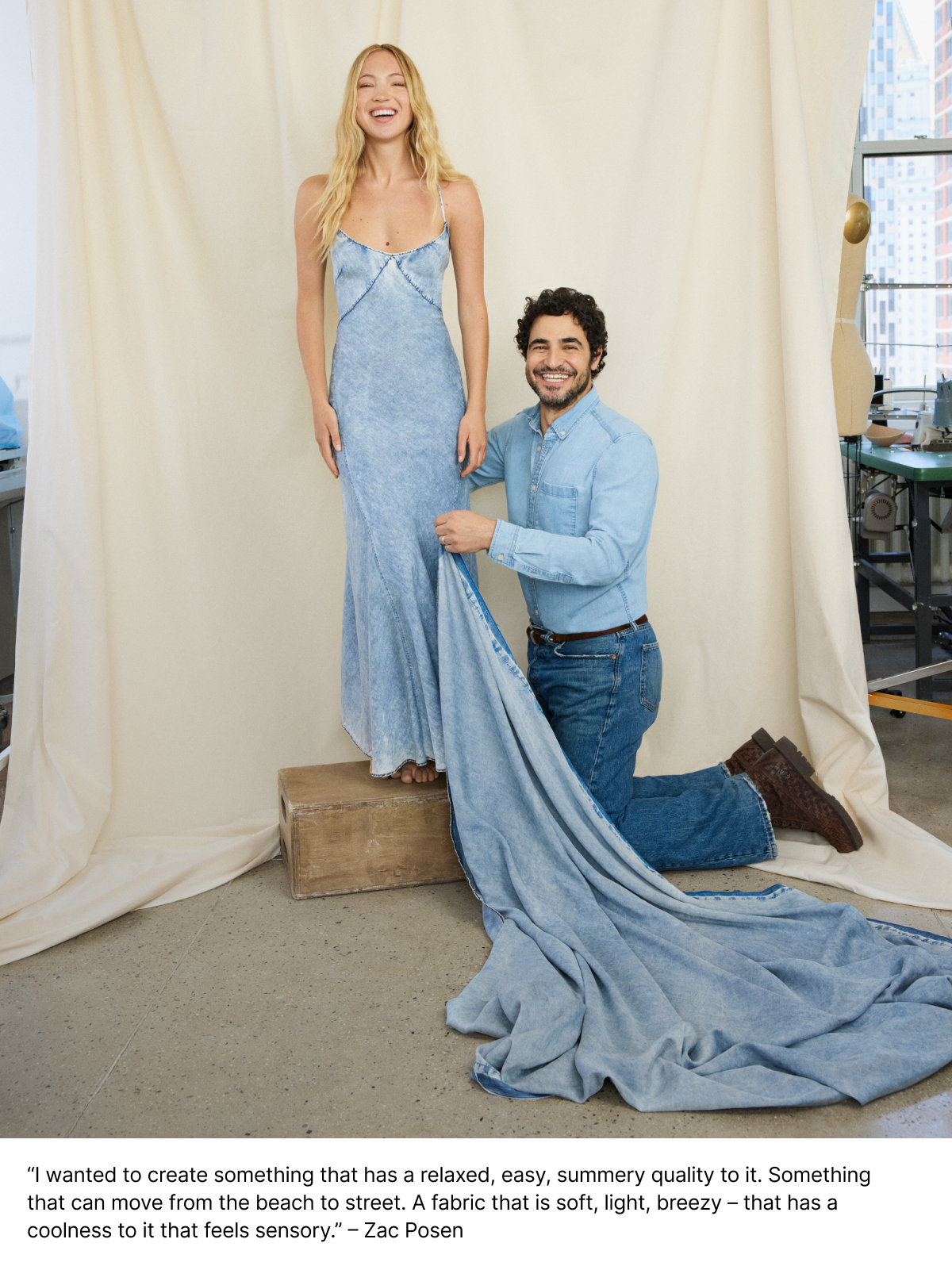Zac Posen styling Lila Moss.