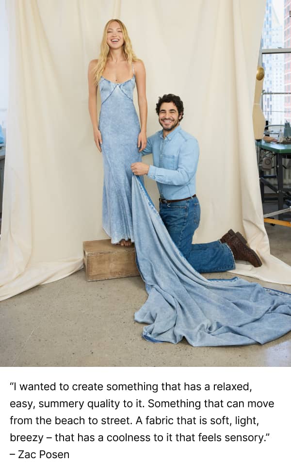 Zac Posen styling Lila Moss.