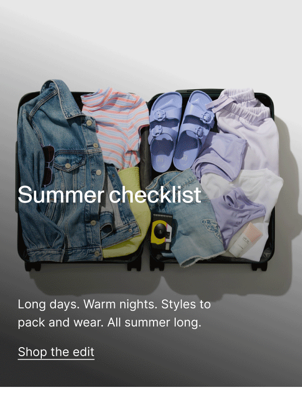 Summer Checklist