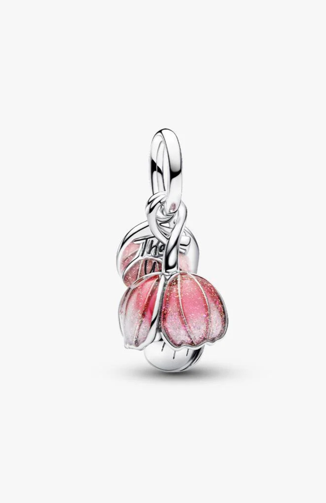 Pink Butterfly Mini Dangle Charm 