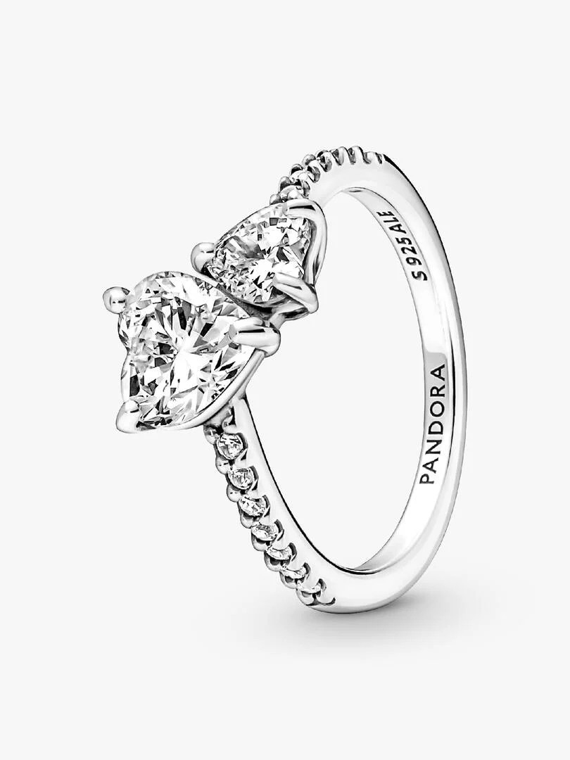 Treated Freshwater Cultured Pearl & Organically Shaped Double Band Ring