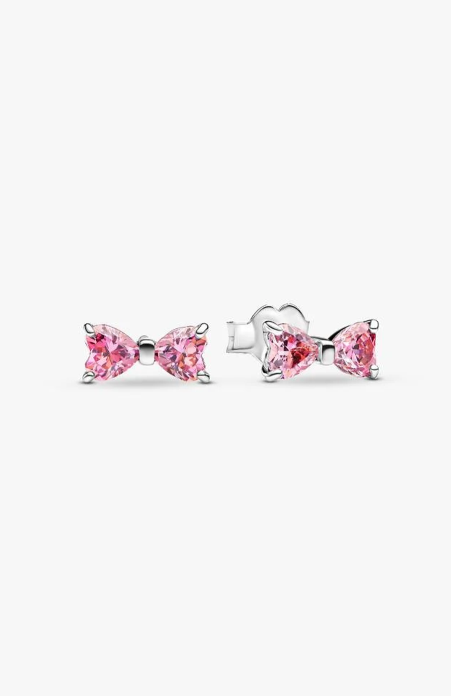 Herbarium Sparkling Pink Flower Stud Earrings