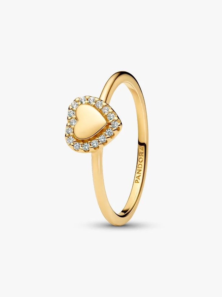 Organically Shaped Pavé Circle & Treated Freshwater Cultured Pearl Ring