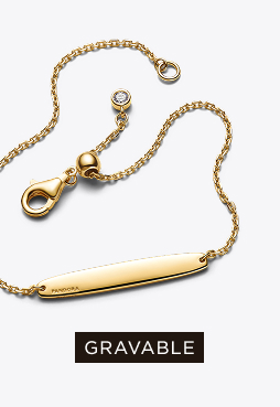 Chain Bracelet with Plate for Engraving