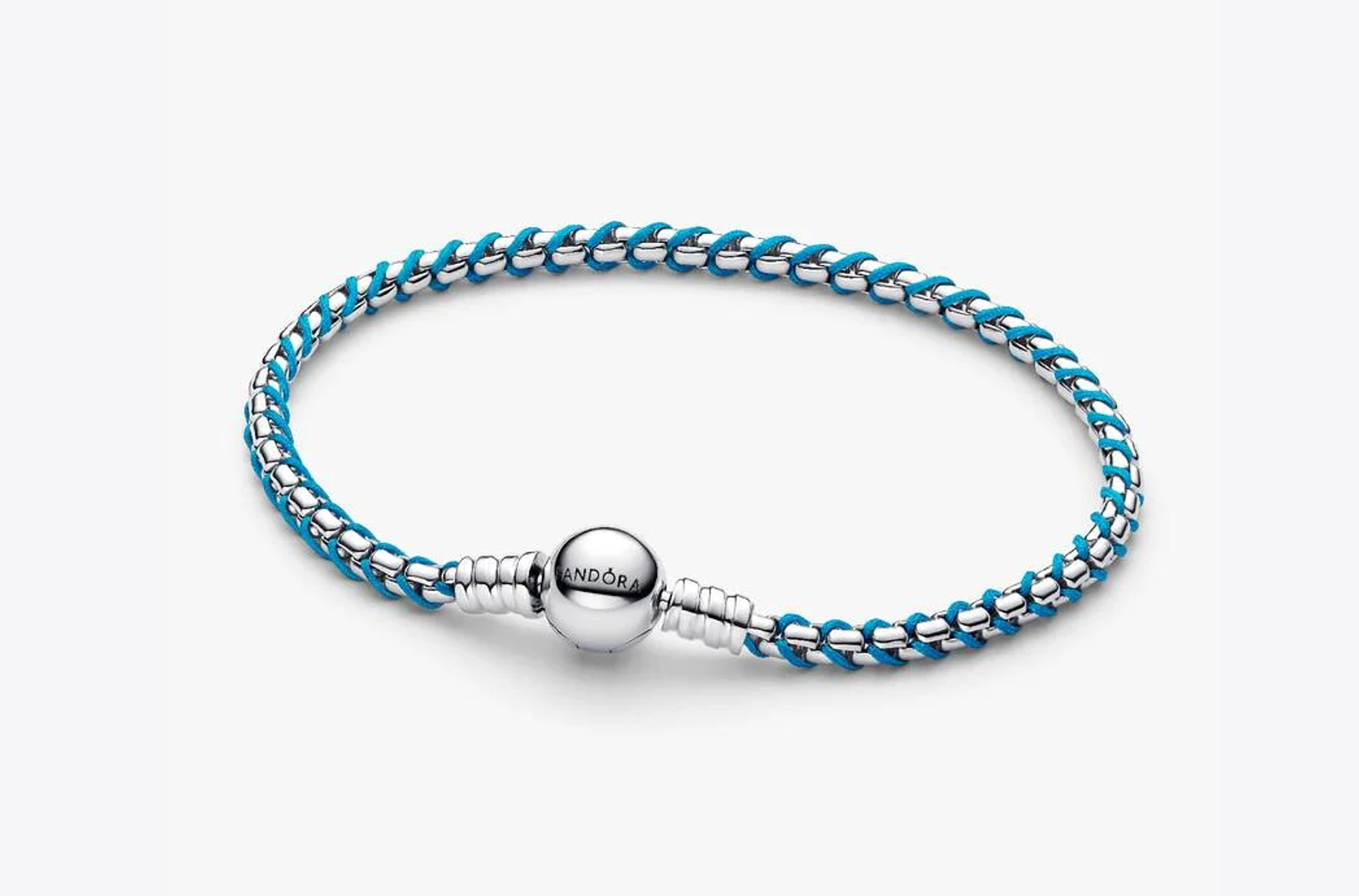 Purple Cord Box Chain Bracelet
