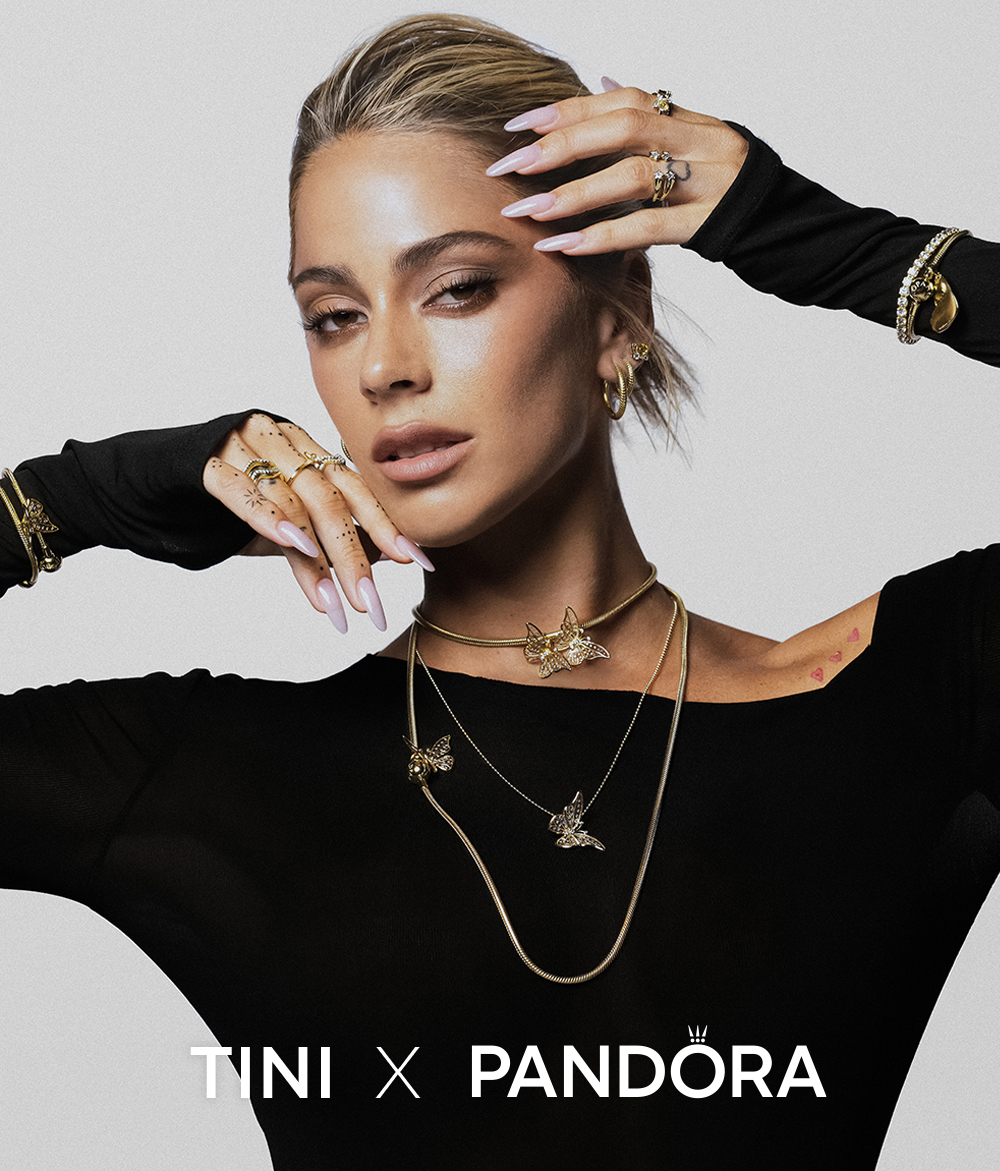 Pandora Moments spring charms on model