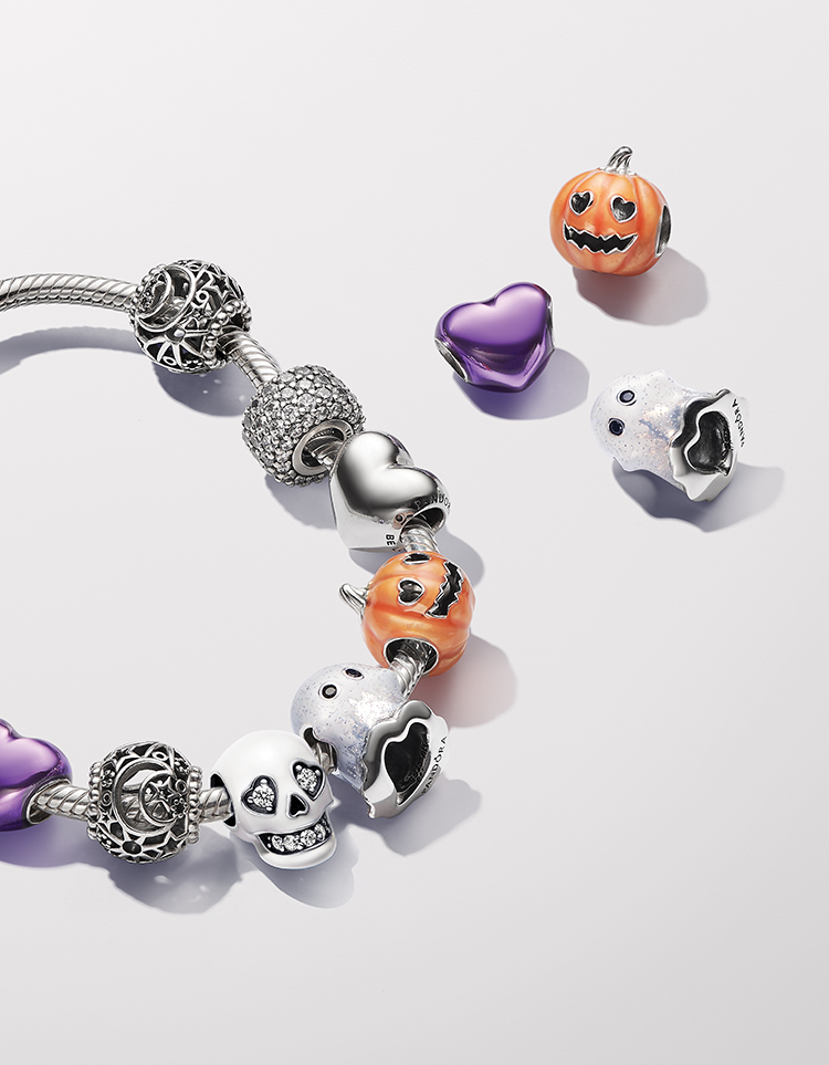 Pandora bracelet with Halloween charms