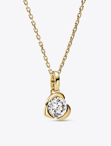 Pandora Talisman Lab-grown Diamond Heart Pendant 0.75 carat tw 14k Gold