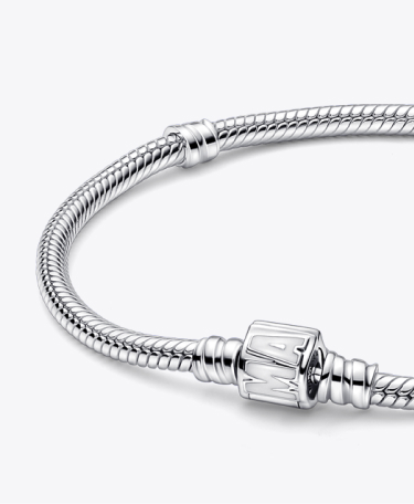 Pandora Moments Marvel Logo Clasp Snake Chain Bracelet