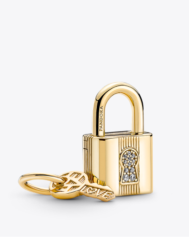 Padlock & Key Dangle Charm