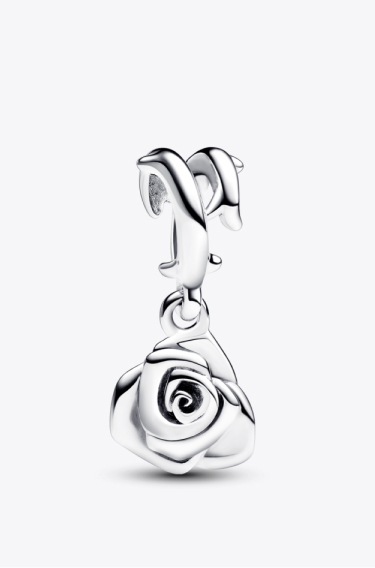 Rose in Bloom Dangle Charm