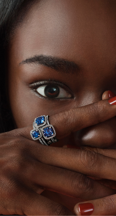 Model wears Pandora Timeless Collection