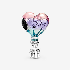 Happy Birthday Hot Air Balloon Charm