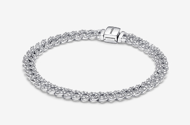 Pandora Timeless Pavé Cuban Chain Bracelet