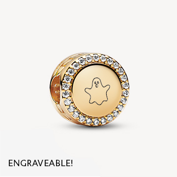 Engravable Sparkling Button Charm