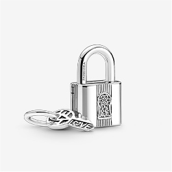 Padlock and Key Dangle Charm