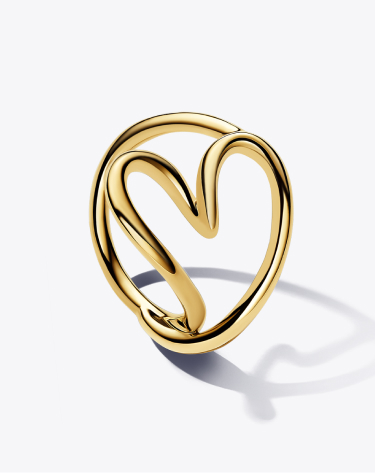 Organically Shaped Heart Ring