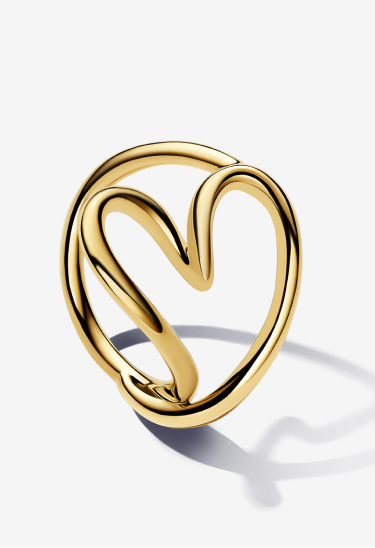 Organically Shaped Heart Ring