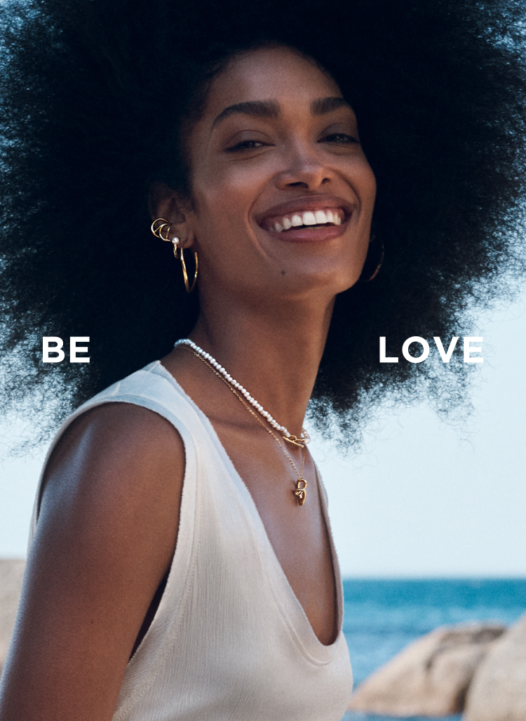 Model wears new PANDORA ESSENCE jewelry