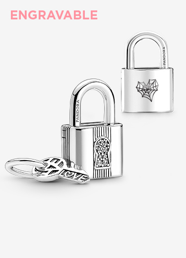 Padlock and Key Dangle Charm