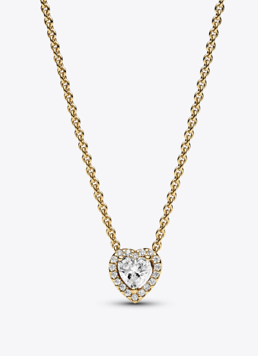 Sparkling Heart Collier Necklace