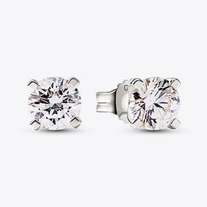 Pandora Era Lab-grown Diamond Stud Earrings 1.00 carat tw 14k White Gold