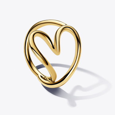 Organically Shaped Heart Ring