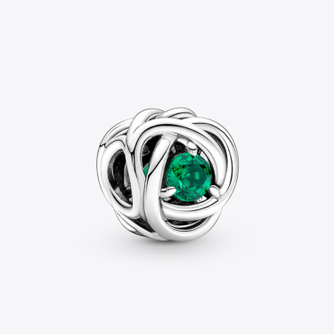 May Green Eternity Circle Charm