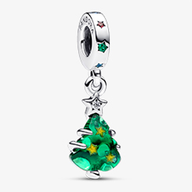 Sparkling Christmas Tree Dangle Charm