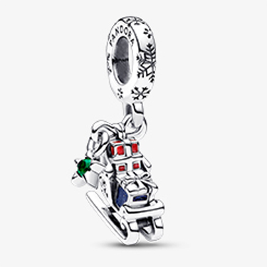 Christmas Sleigh 2023 Dangle Charm