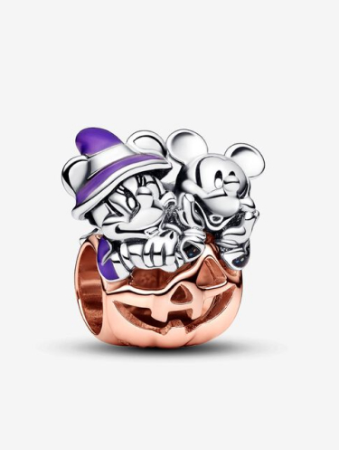 Disney Mickey Mouse & Minnie Mouse Halloween Pumpkin Charm