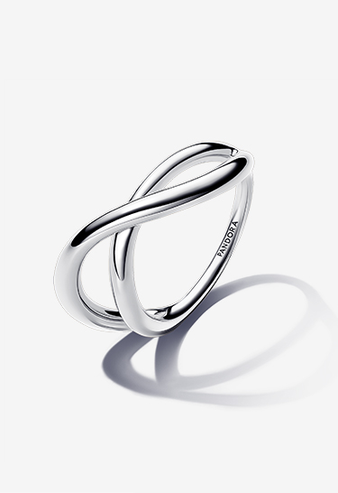 Organically Shaped Infinity Ring