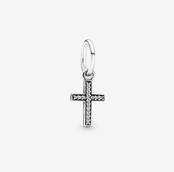 Sparkling Cross Dangle Charm