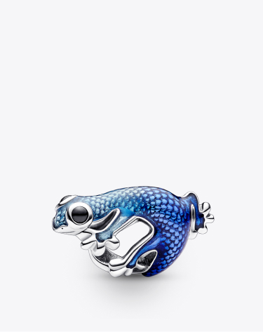 Metallic Blue Gecko Charm