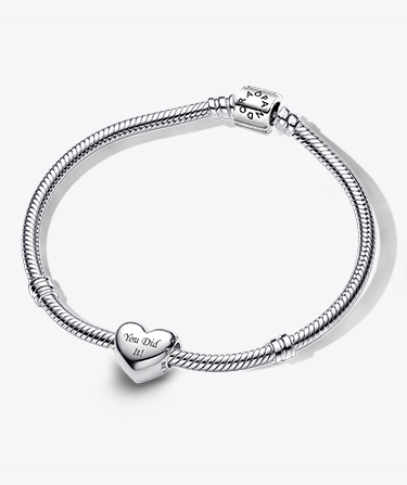 BE LOVE Engravable Heart Bracelet Set