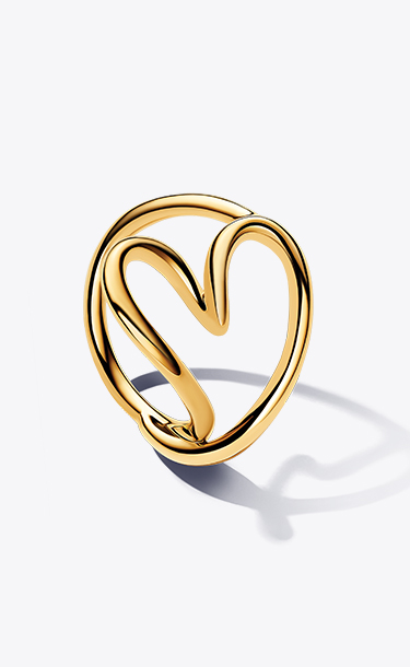 Organically Shaped Heart Ring